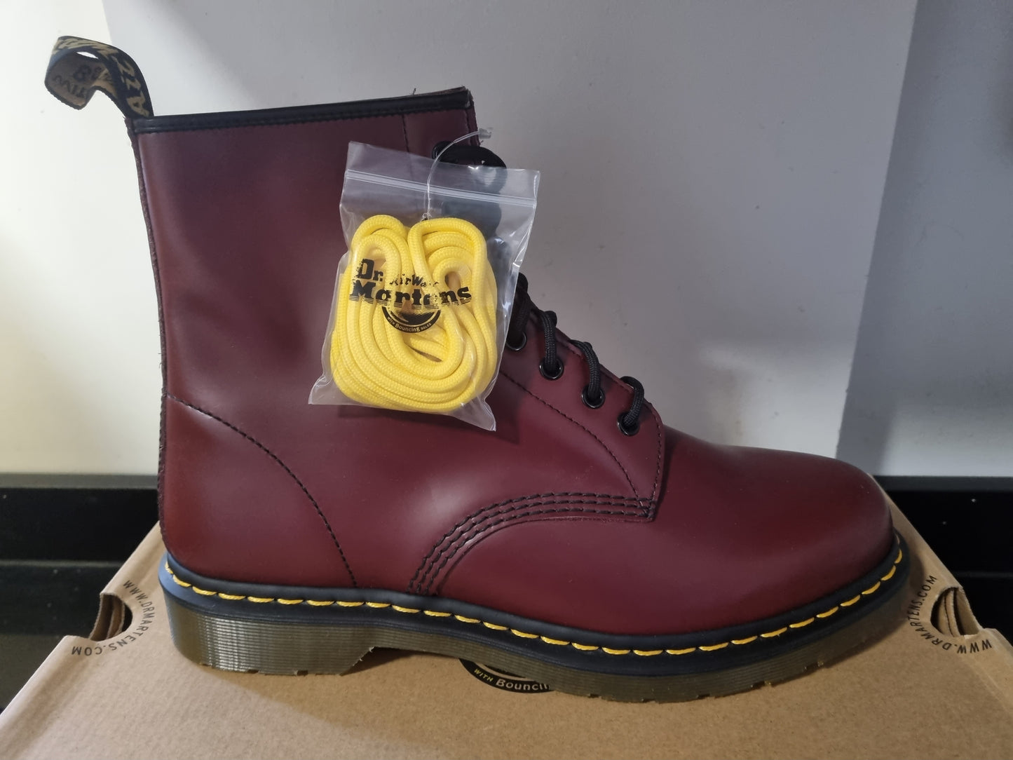 Dr Marten 1460 Cherry 8 Eye Boot
