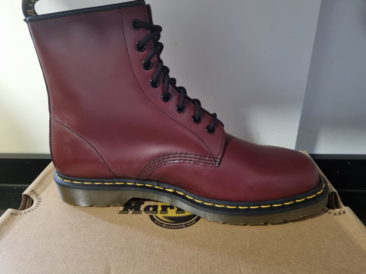 Dr Marten 1460 Cherry 8 Eye Boot