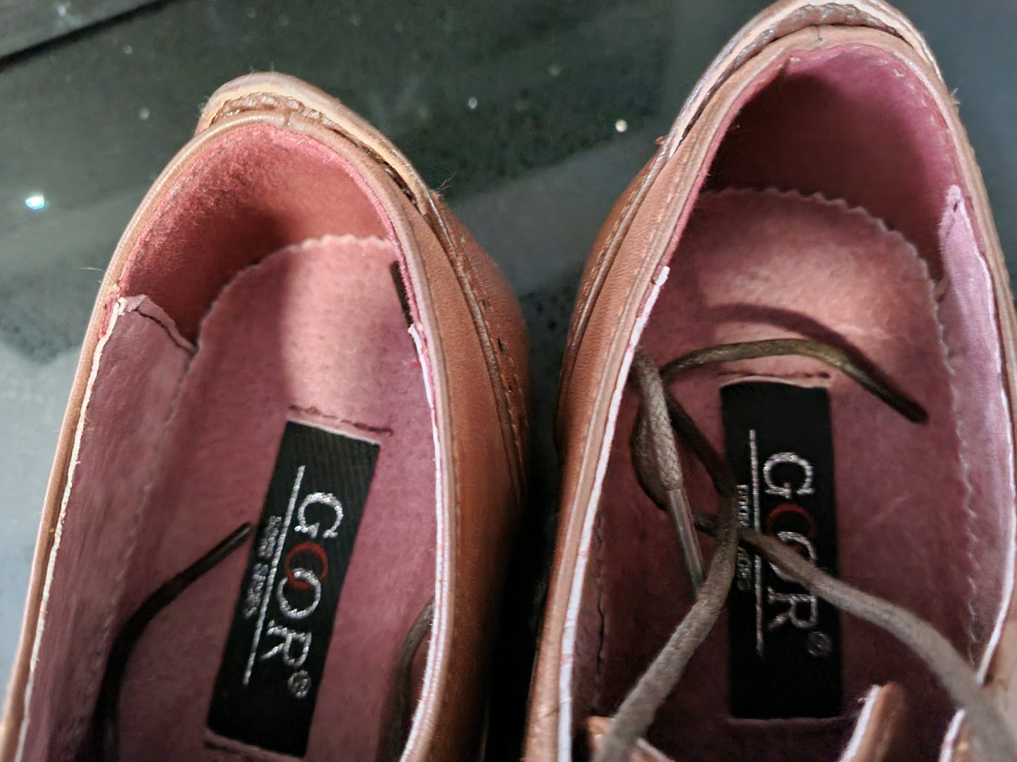 Womens - Goor Tan Brogue Lace Up (M516B)