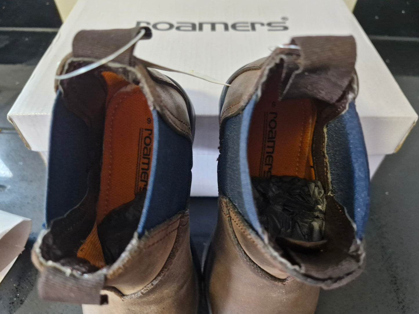 Childrens Chelsea Boot by Roamers -  Waxy Brown Leather (B820GB)