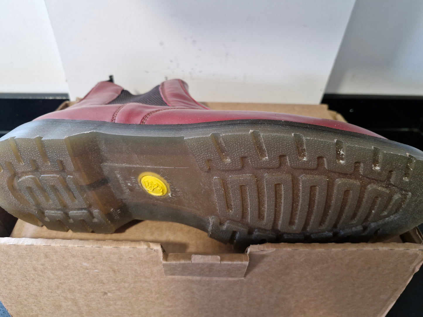 Chelsea Boot by Tredair - Cherry Leather Size 13