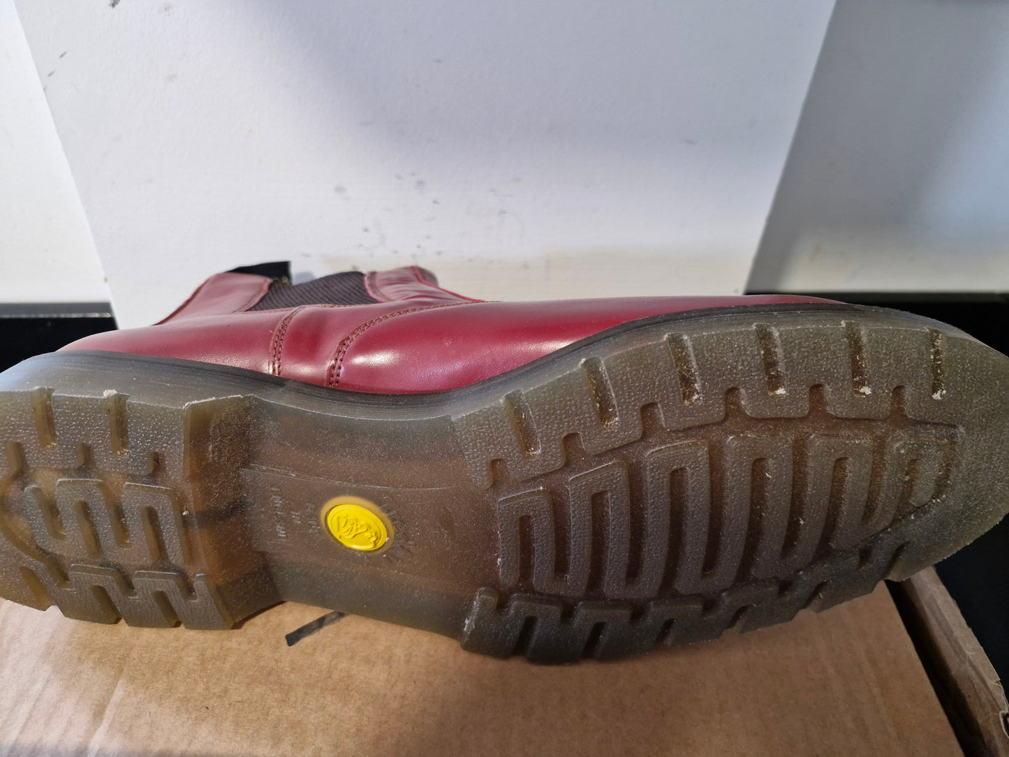 Chelsea Boot by Tredair - Cherry Leather Size 13