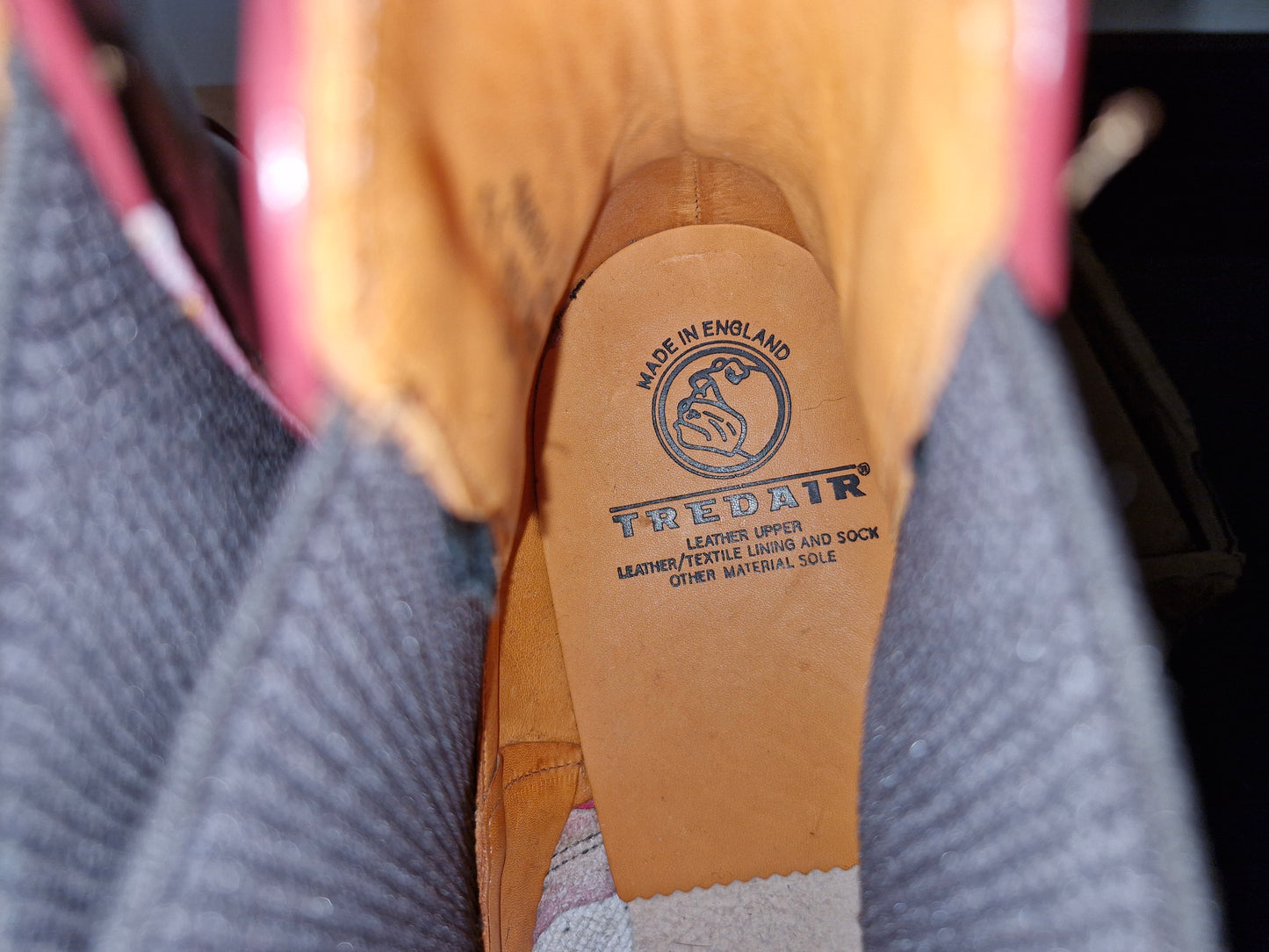 Chelsea Boot by Tredair - Cherry Leather Size 13