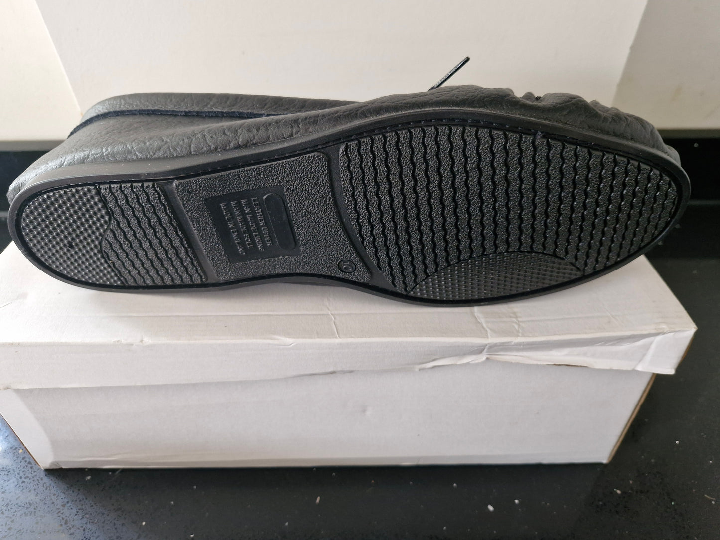 Mokkers Black Soft Leather Moccasin Shoes (MS081A)