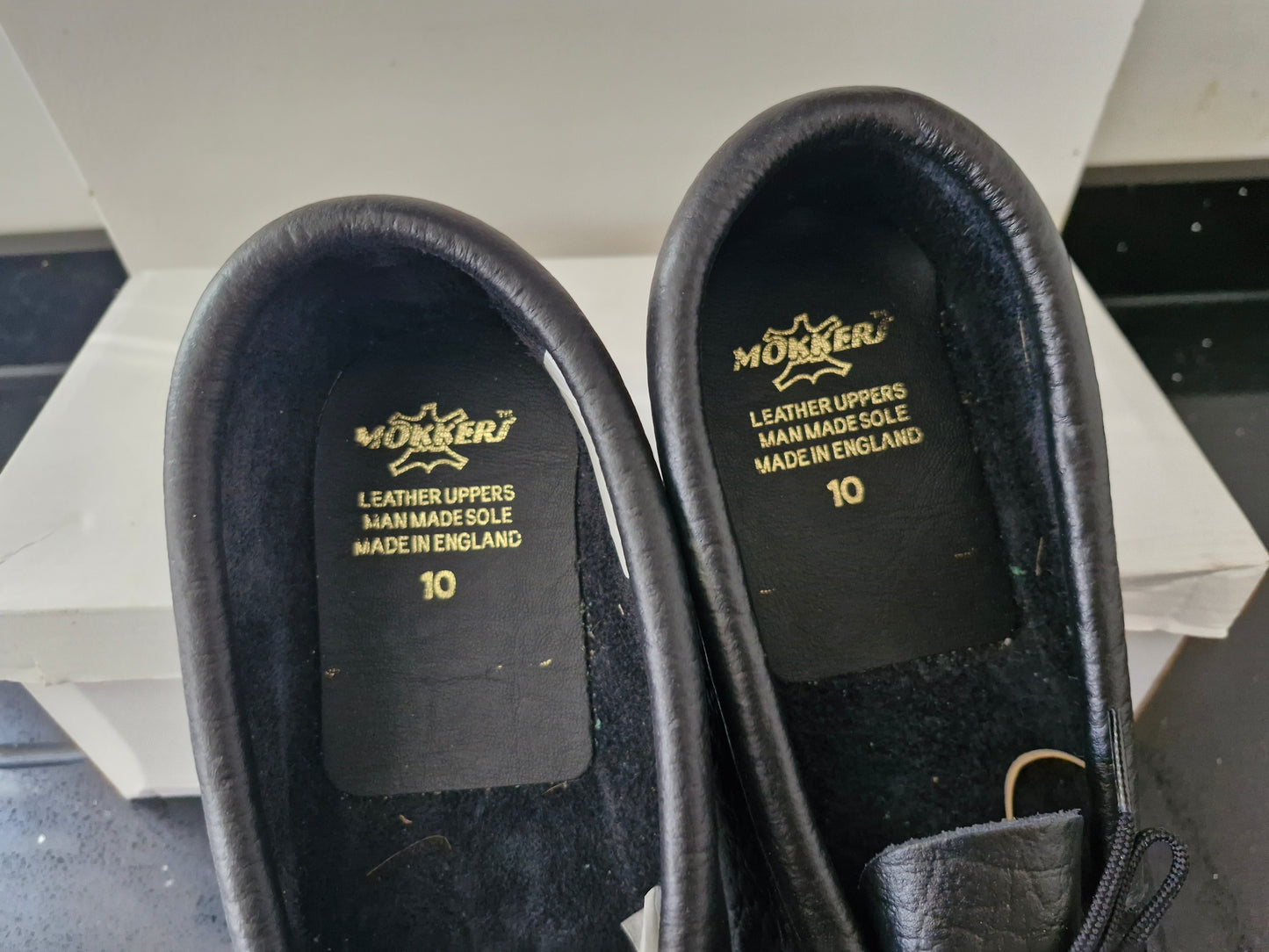 Mokkers Black Soft Leather Moccasin Shoes (MS081A)