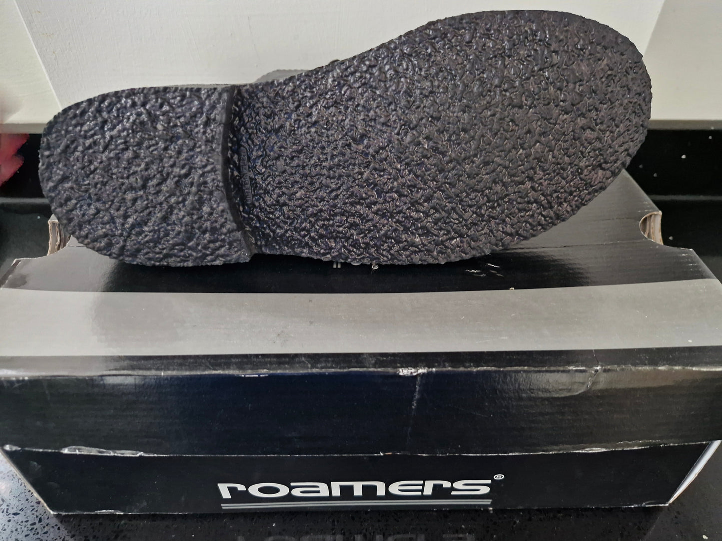 Desert Boot by Roamers - Black - 2 Eye Leather Suede (M675A)