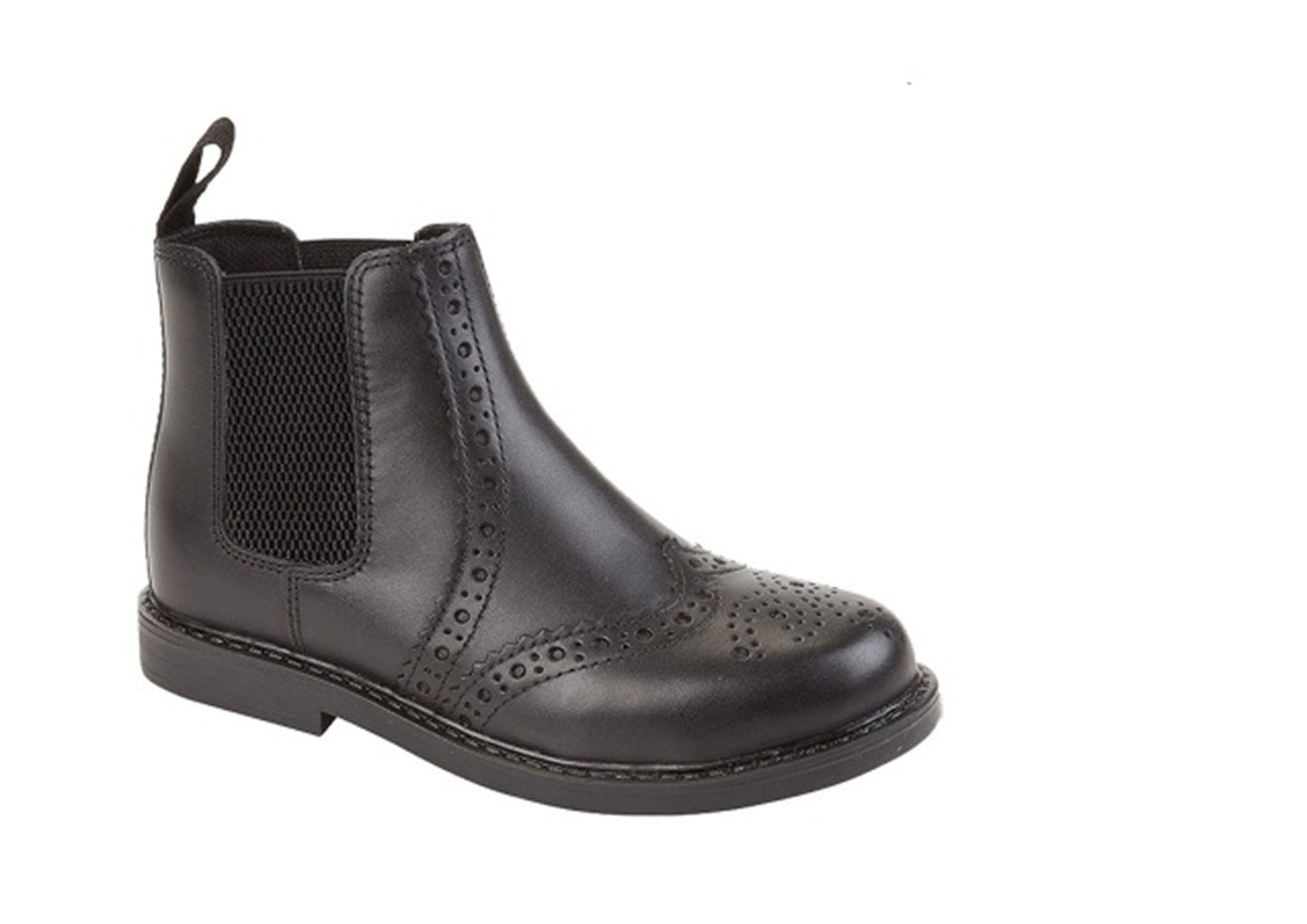 Childrens Chelsea Boot by Roamers - Brogue (B922)
