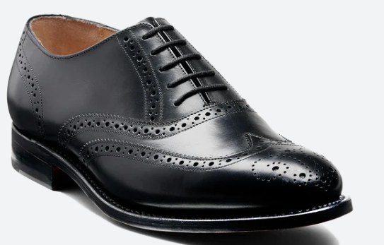 2. Barker - Glasgow - Black Leather Brogue