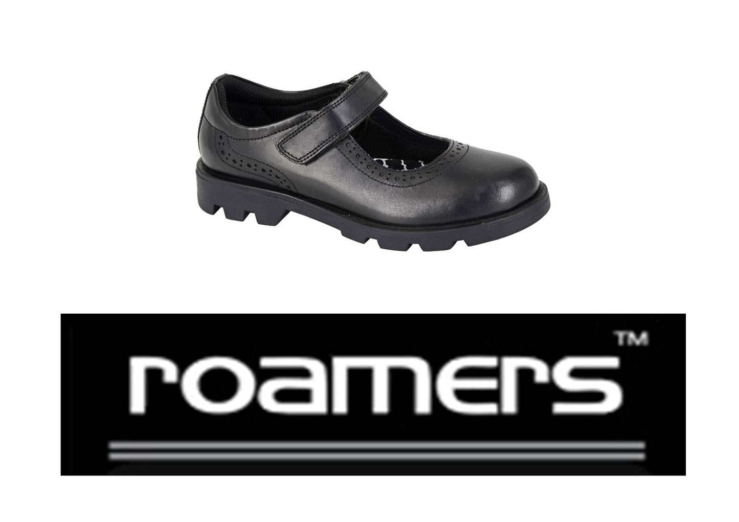 Childrens Touch Fastening Bar Shoe (G192)