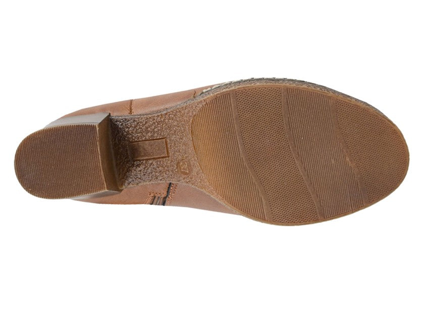 Womens - Block Heel Inside Zip Ankle Boot (L591)