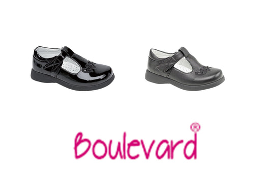 Childrens Touch Fastening T Bar Shoe (C732)