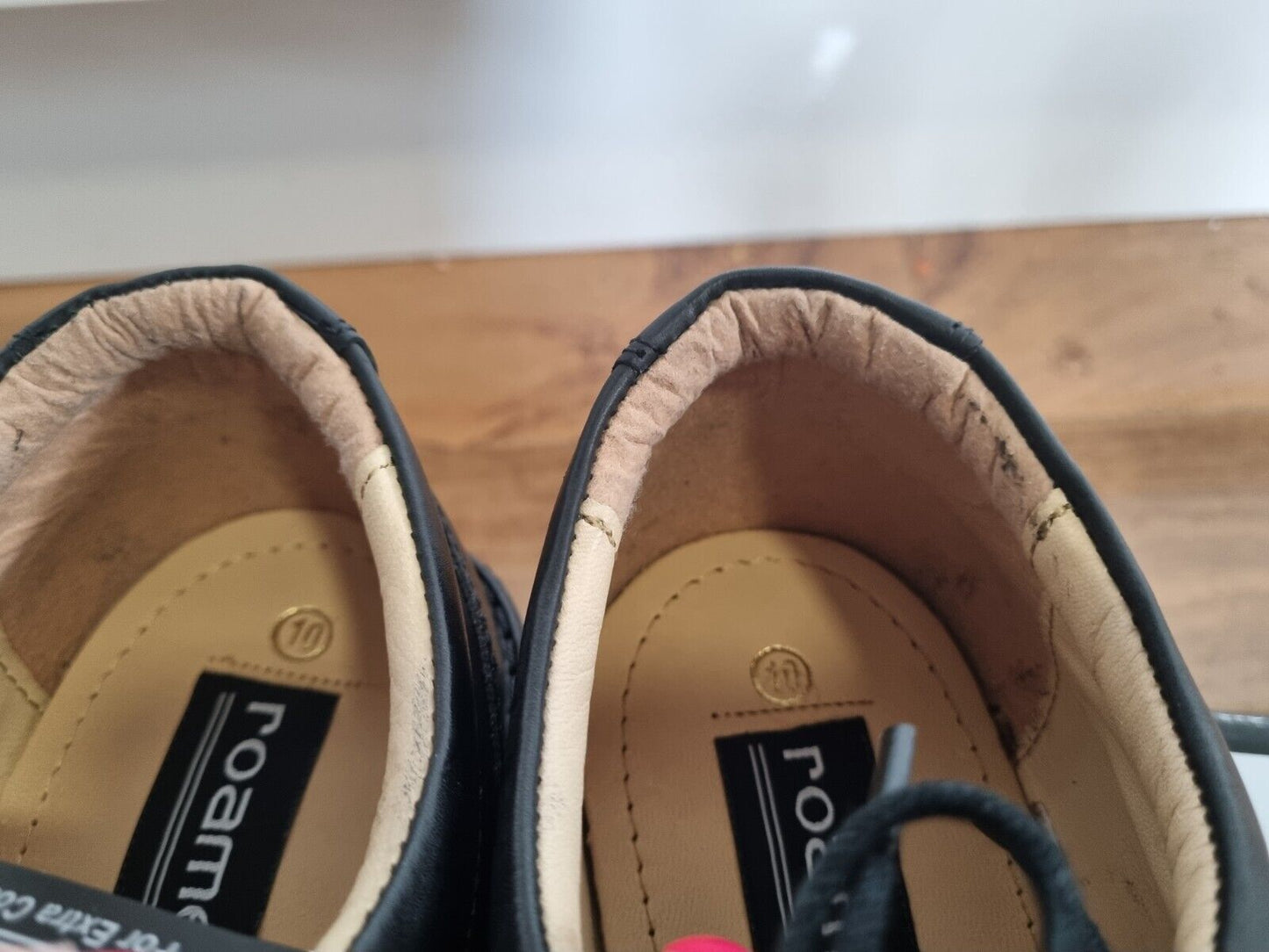 2. Roamers - 4 Eye Capped Gibson Shoe - Black Leather (M247A)