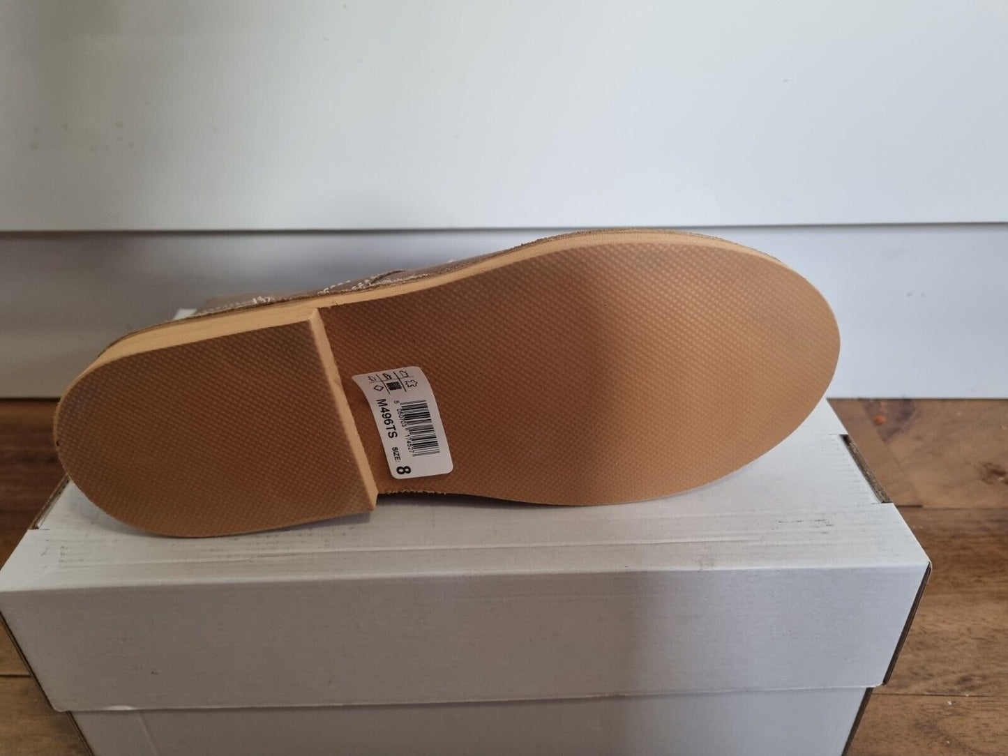 Desert Boot by Roamers - Taupe - Leisure 5 Eye Flat Sole Suede Leather (M468TS)