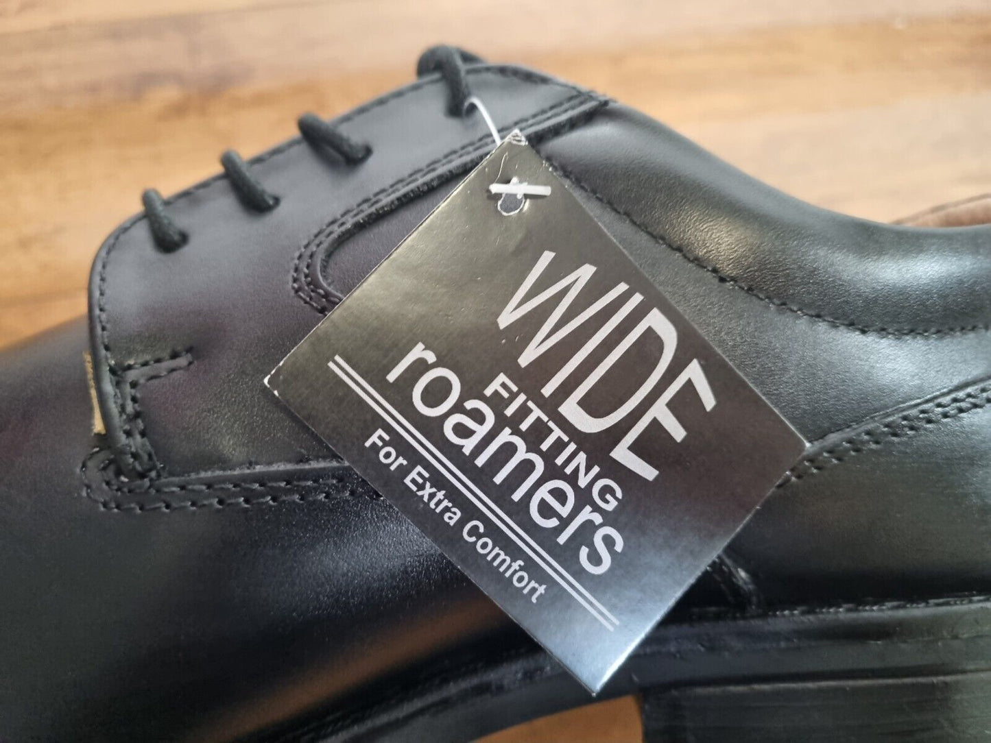 2. Roamers - 4 Eye Capped Gibson Shoe - Black Leather (M247A)