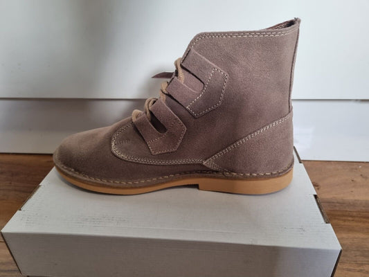 Desert Boot by Roamers - Taupe - Ghillie Tie Desert Boot - Suede Leather (M327TS)