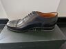 Loake - Hi-Shine Black Leather 1/2 Brogue Shoe (201B)