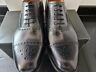 Loake - Hi-Shine Black Leather 1/2 Brogue Shoe (201B)