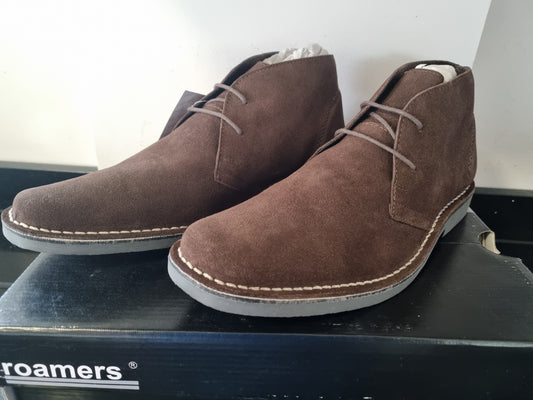 Desert Boot by Roamers - Slim Fit - 2 Eye Sand Chocolate Leather (M420DBS)