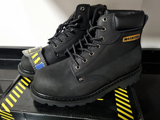 Safety Boot - Leather Lace up By Maxsteel