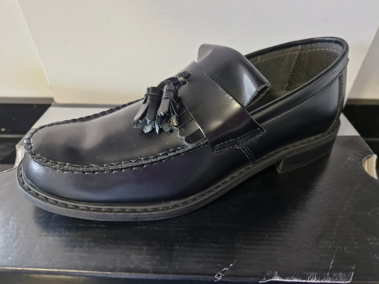 Loafer by Roamers - Hi Shine Black Leather (M900A)