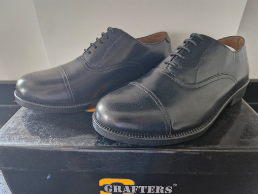 Uniform Oxford Cadet Shoe by Grafters - Black (M490A)