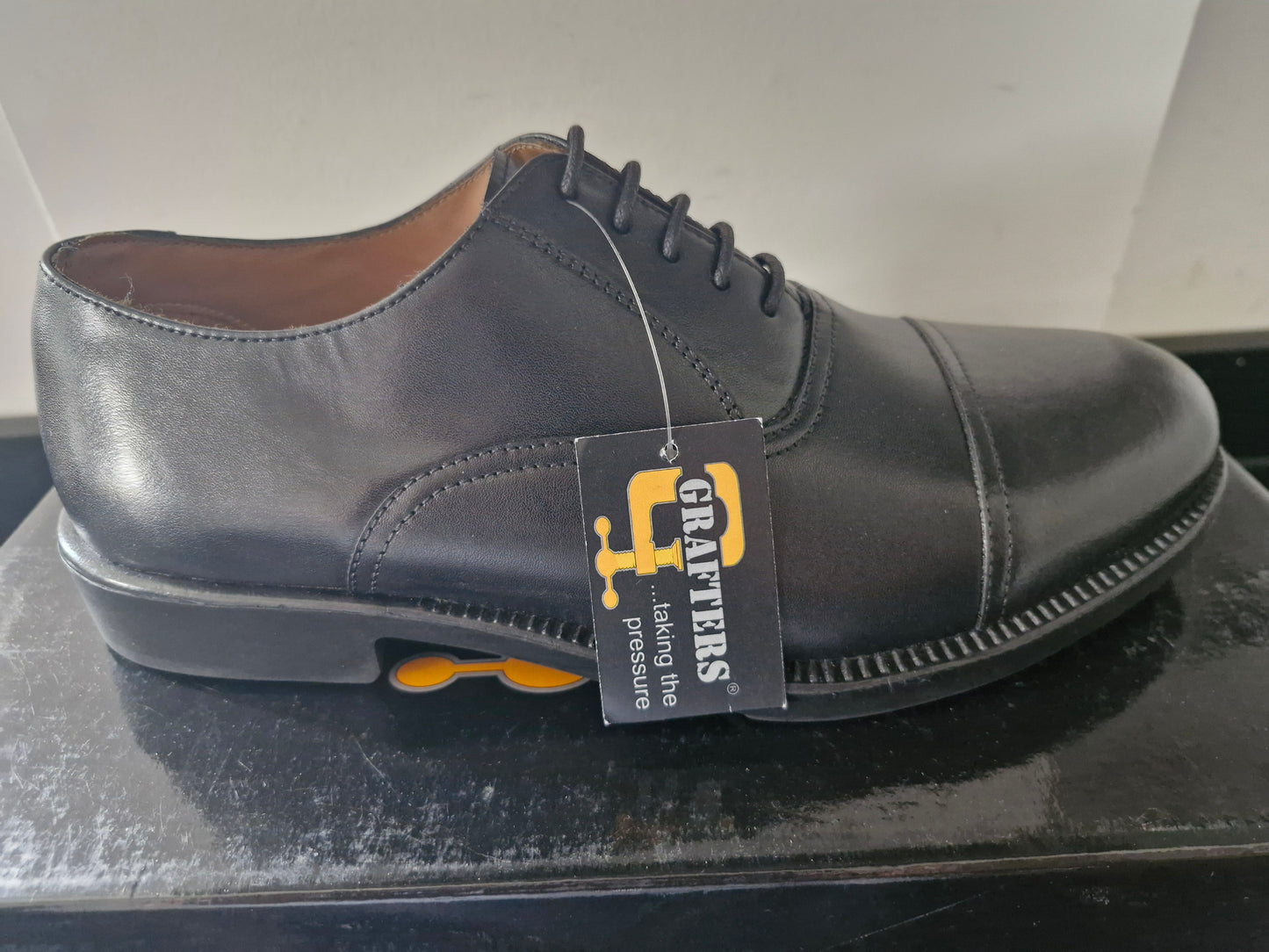 Uniform Oxford Cadet Shoe by Grafters - Black (M490A)