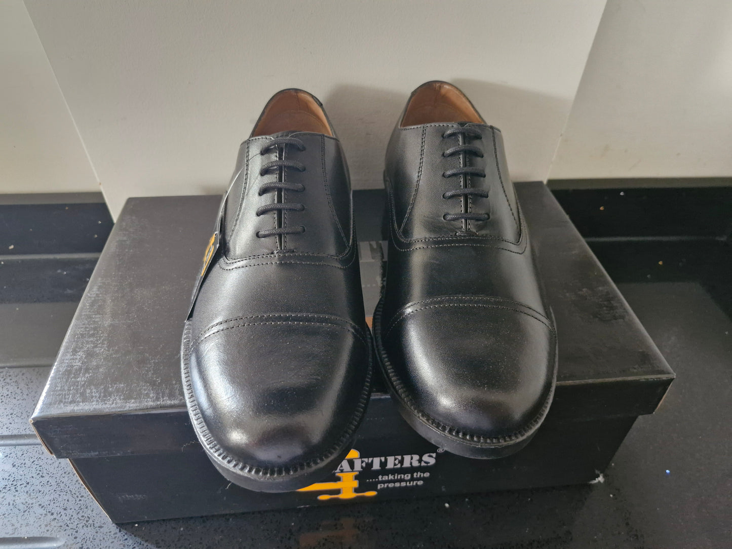 Uniform Oxford Cadet Shoe by Grafters - Black (M490A)