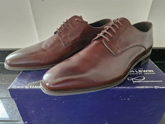 TM Lewin Hi Shine Brown Leather Gibson Shoe Size 11
