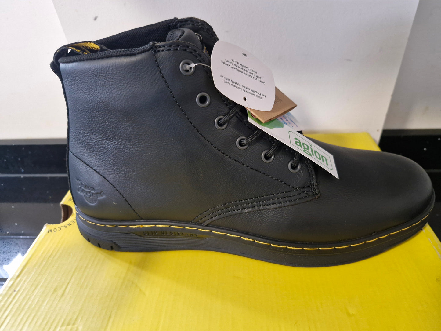 Dr Marten Amwell Black Safety Shoe