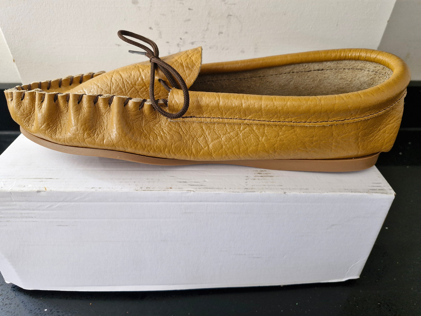 Mokkers Tan Soft Leather Moccasin Shoes (MS081BT)