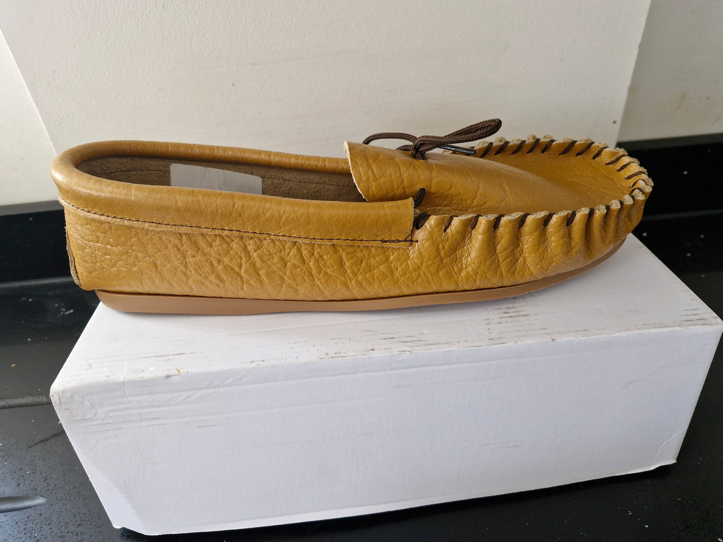 Mokkers Tan Soft Leather Moccasin Shoes (MS081BT)