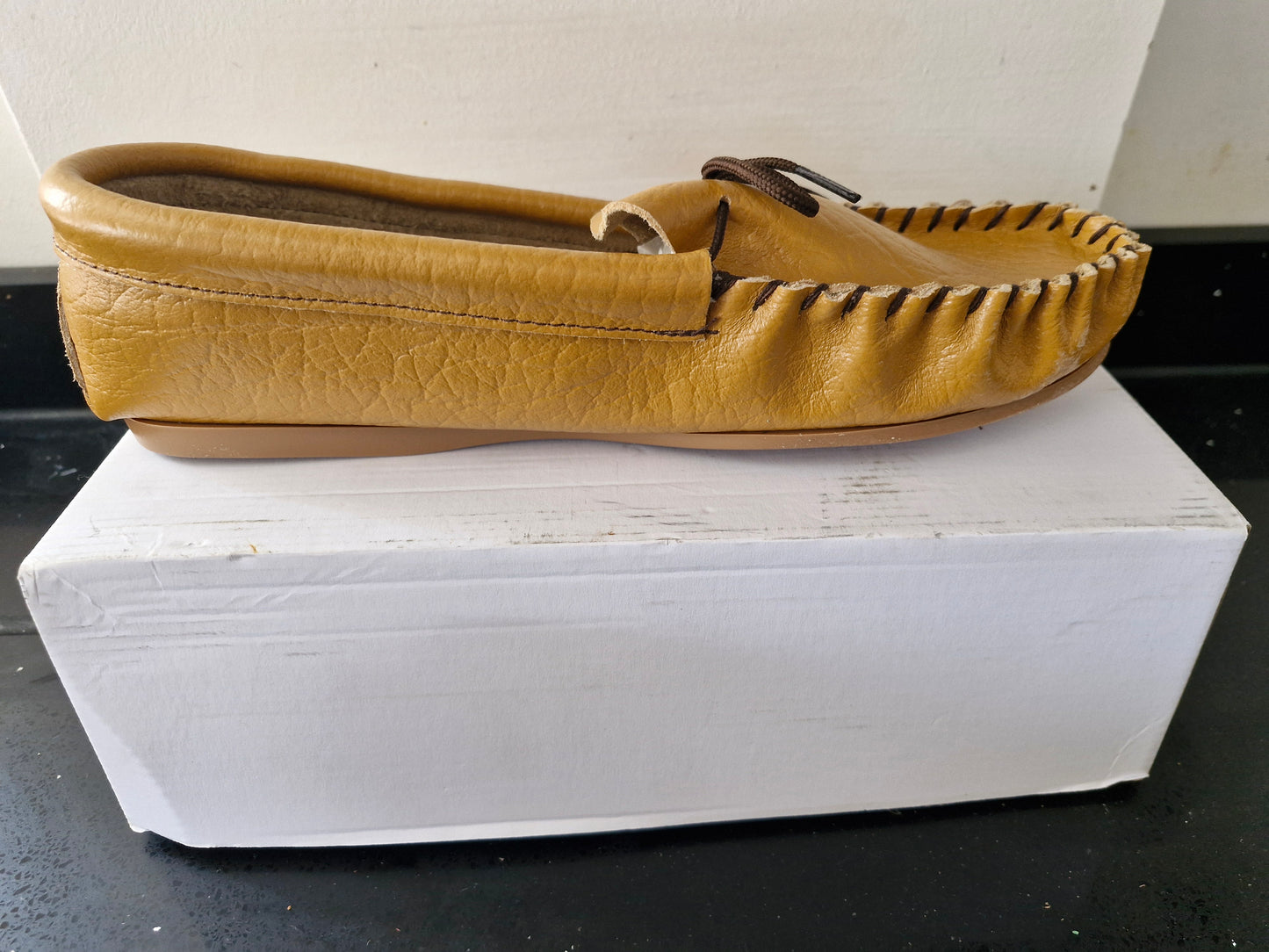 Mokkers Tan Soft Leather Moccasin Shoes (MS081BT)