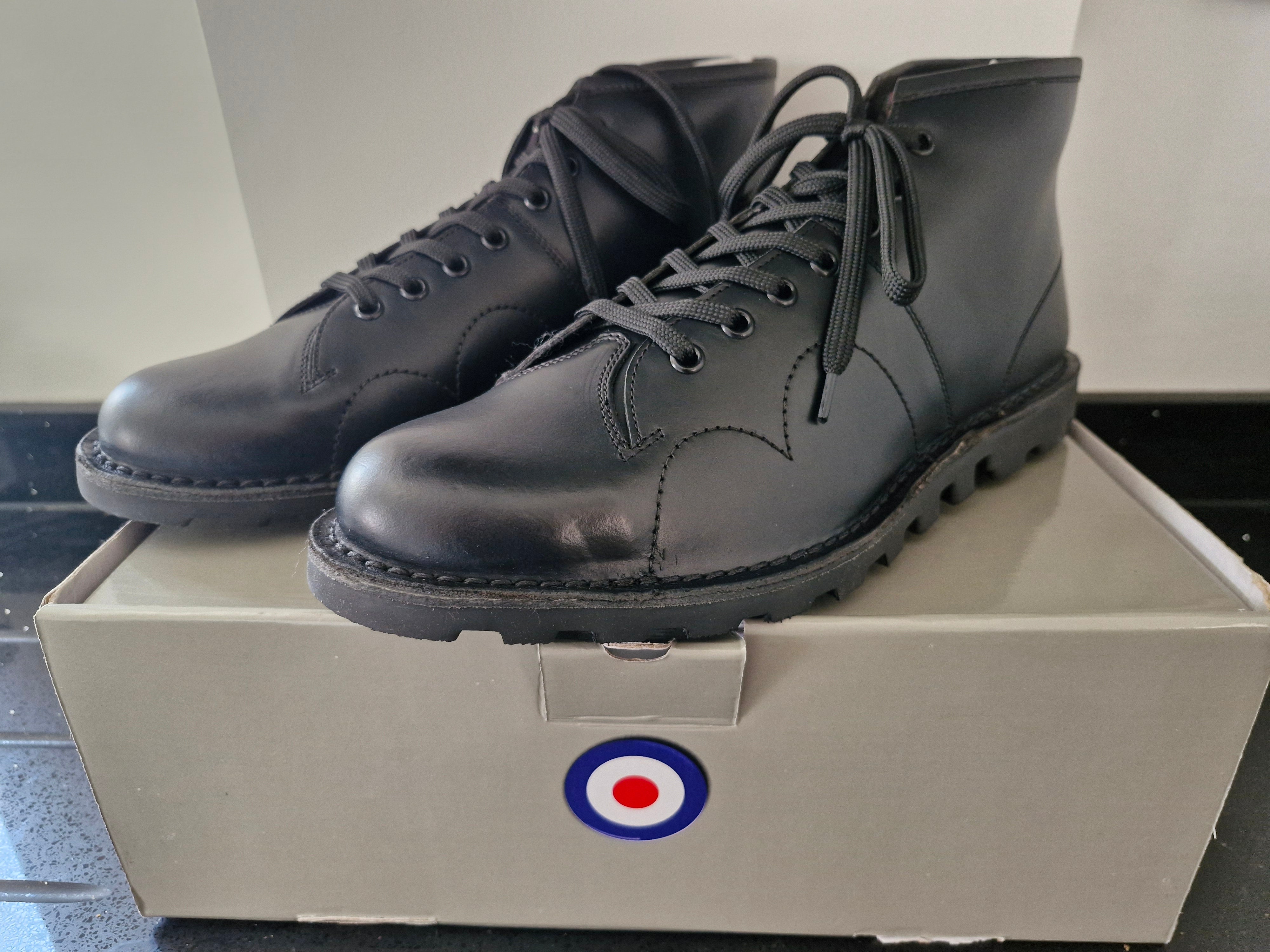 Monkey Boot by Grafters Heritage Range Black Leather M430A