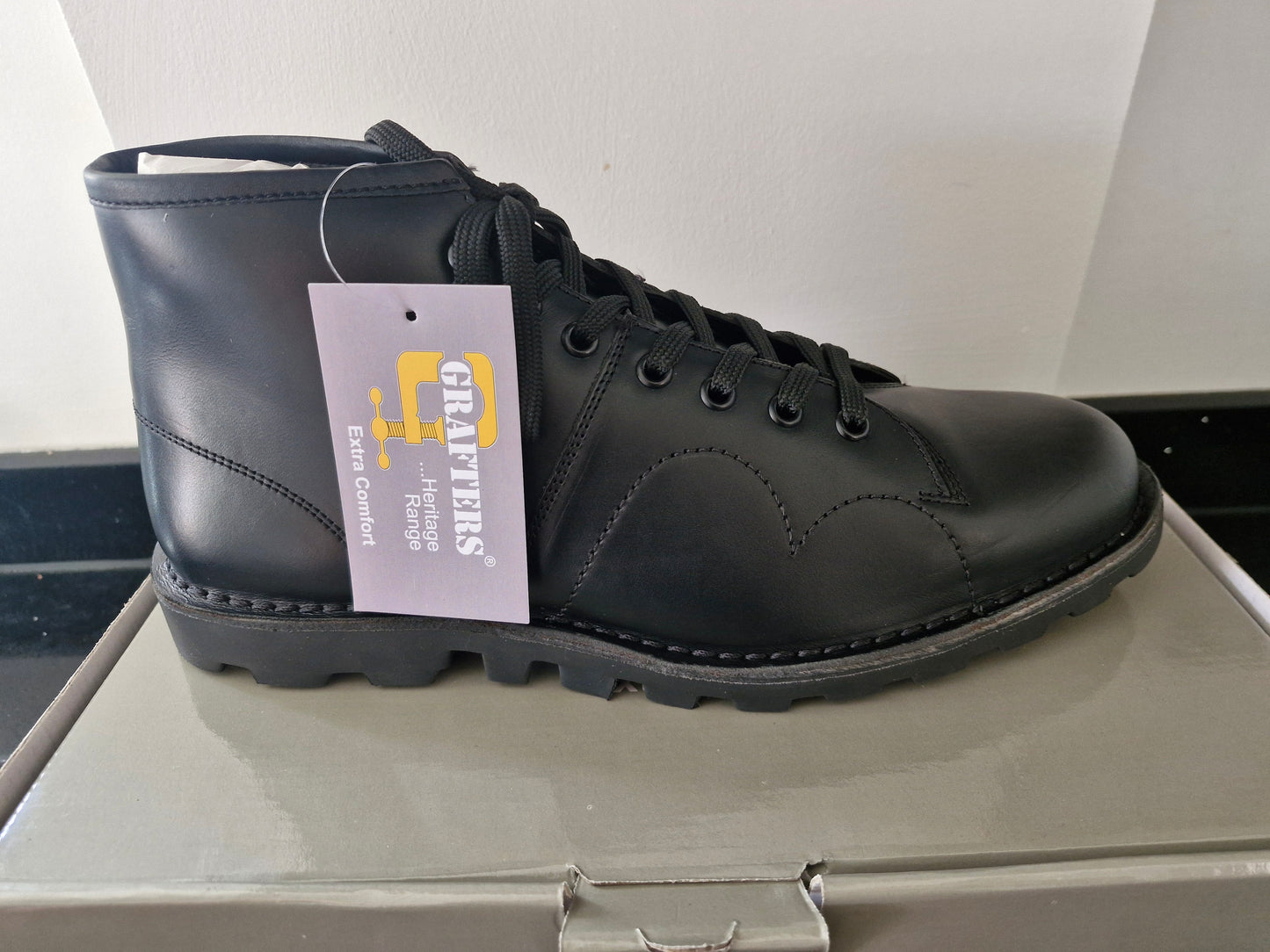 Monkey Boot by Grafters - Heritage Range - Black Leather (M430A)