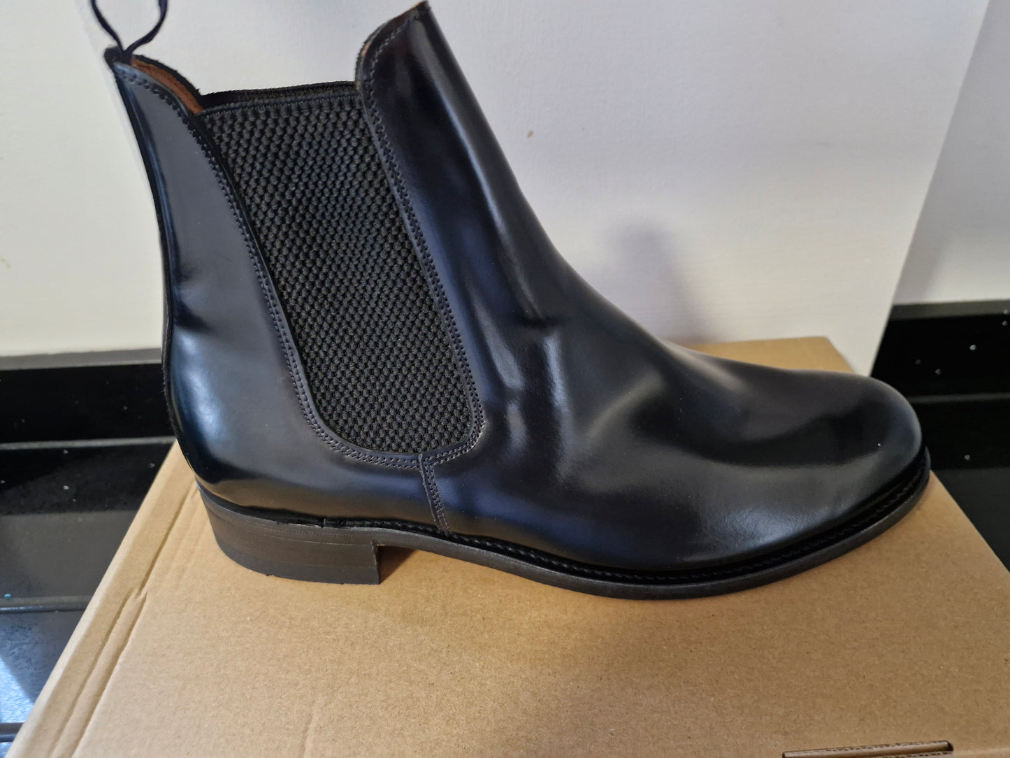 Chelsea Boot by Sanders and Sanders - Black Leather - (1864)