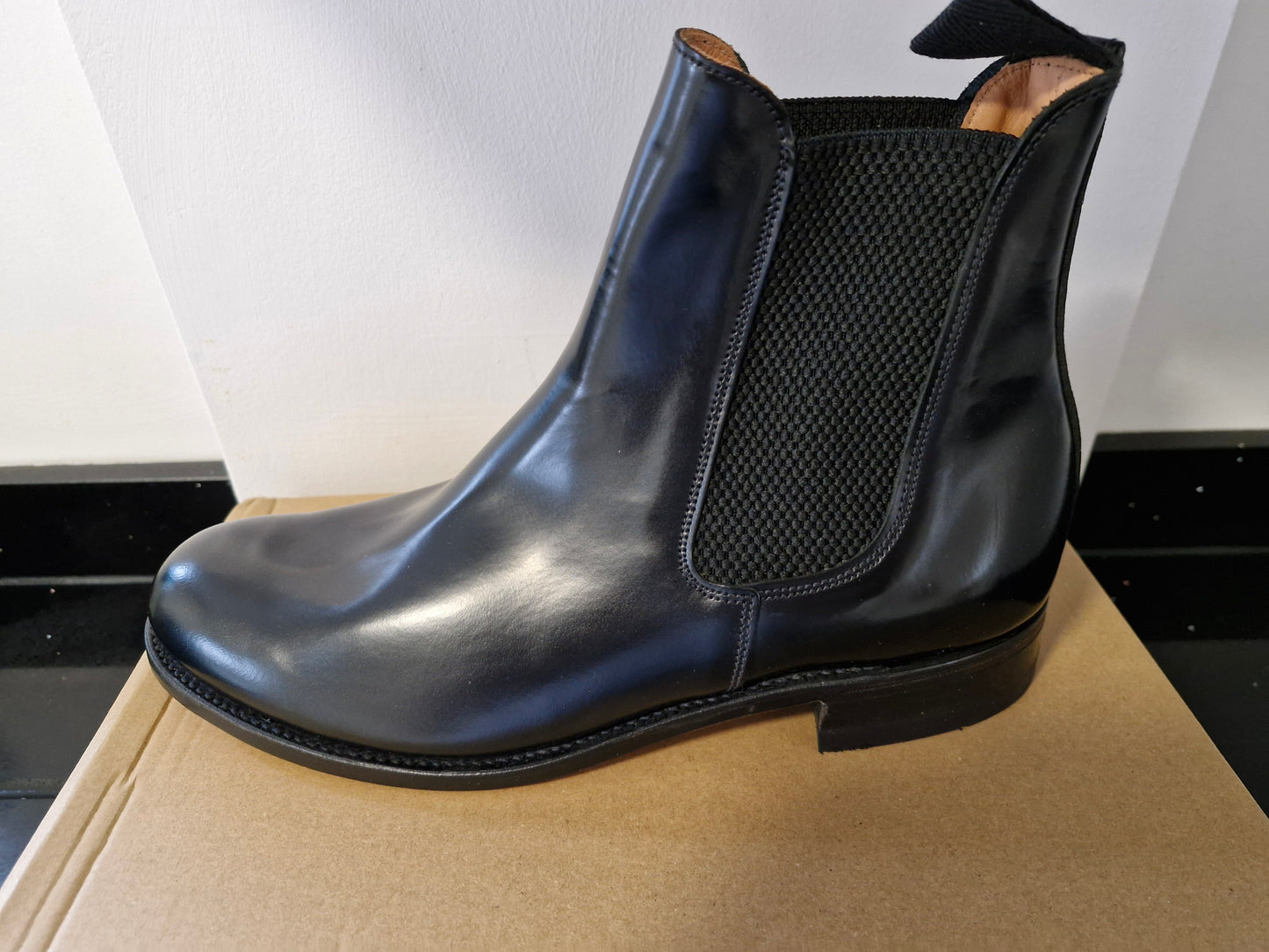 Chelsea Boot by Sanders and Sanders - Black Leather - (1864)