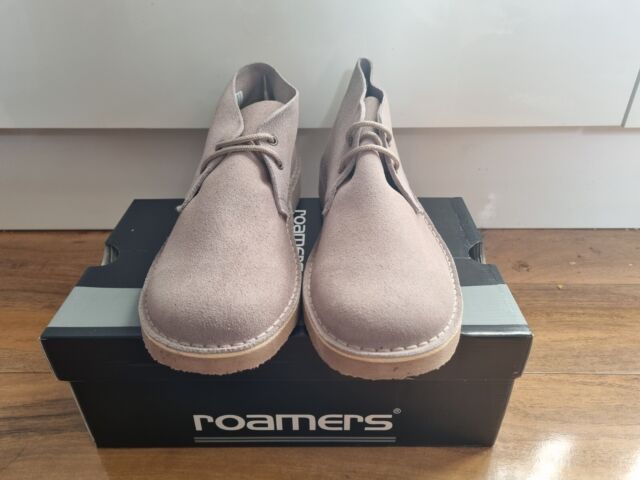 Desert Boot by Roamers - Round Toe - Grey Suede Leather (M400FS)