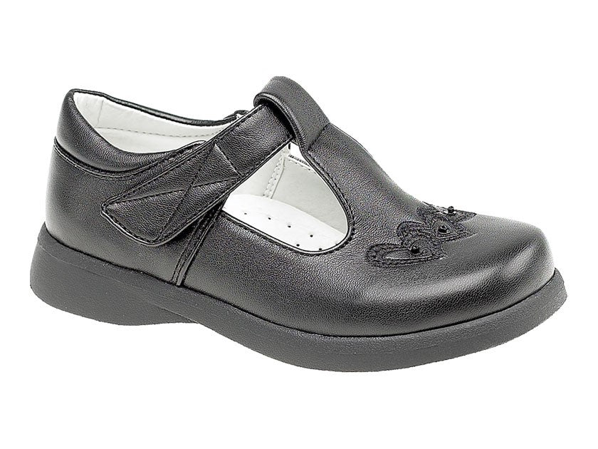 Childrens Touch Fastening T Bar Shoe (C732)