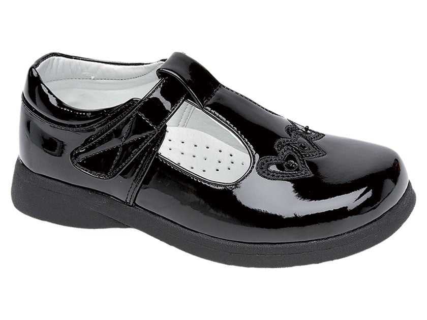 Childrens Touch Fastening T Bar Shoe (C732)