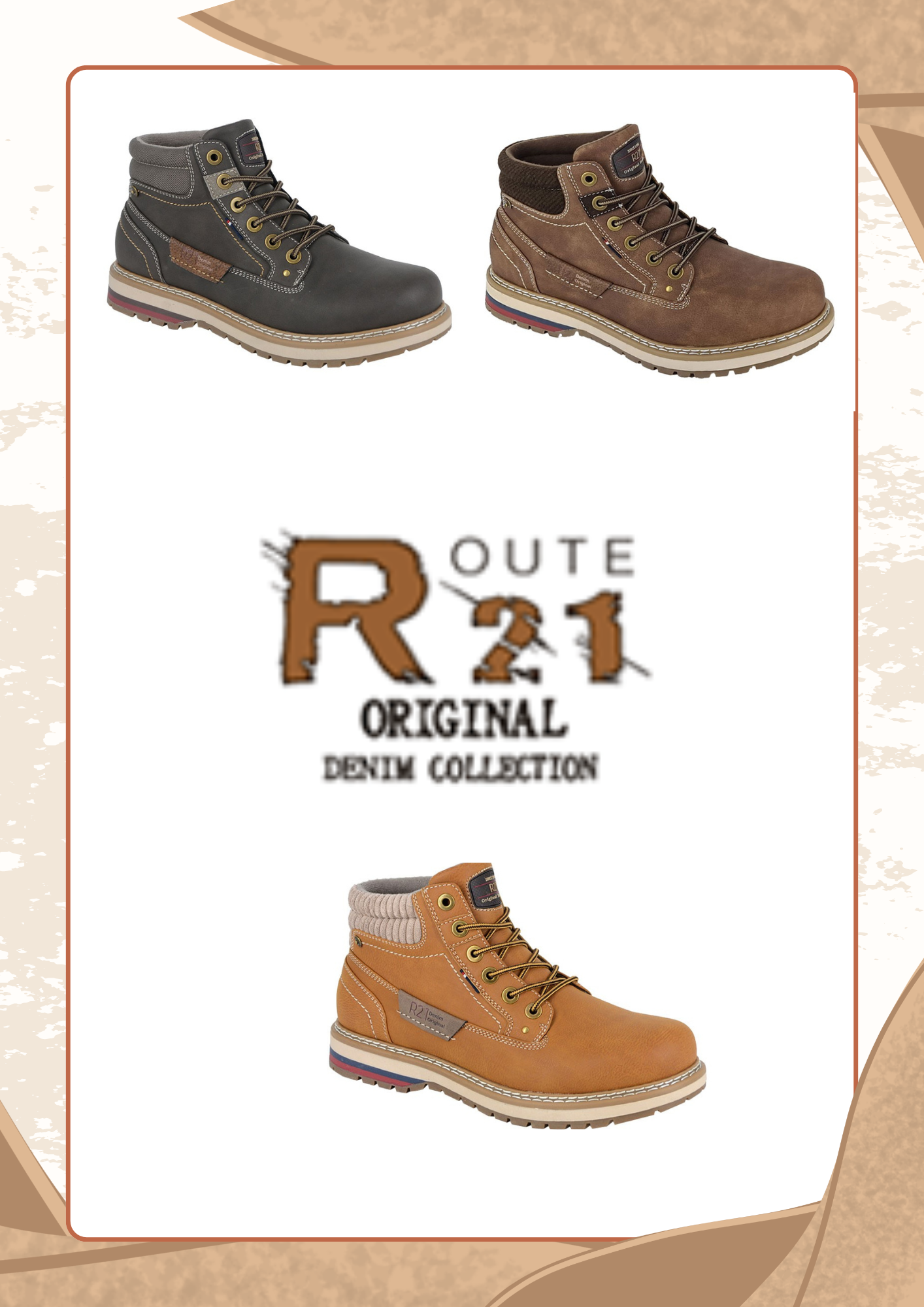 Boots - 6 Eye Ankle Boot by Route 21 (M113)