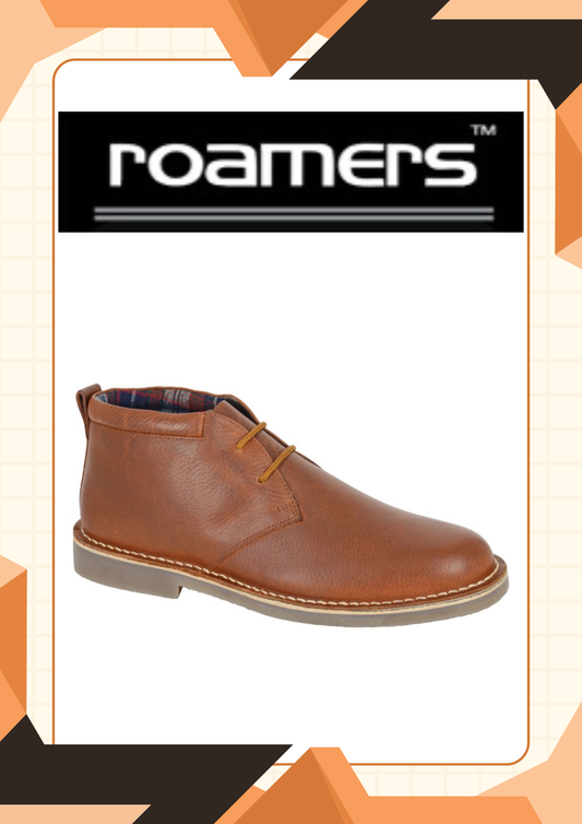 Desert Boot by Roamers - 2 Eye Padded Coller Leather Boot (M755)