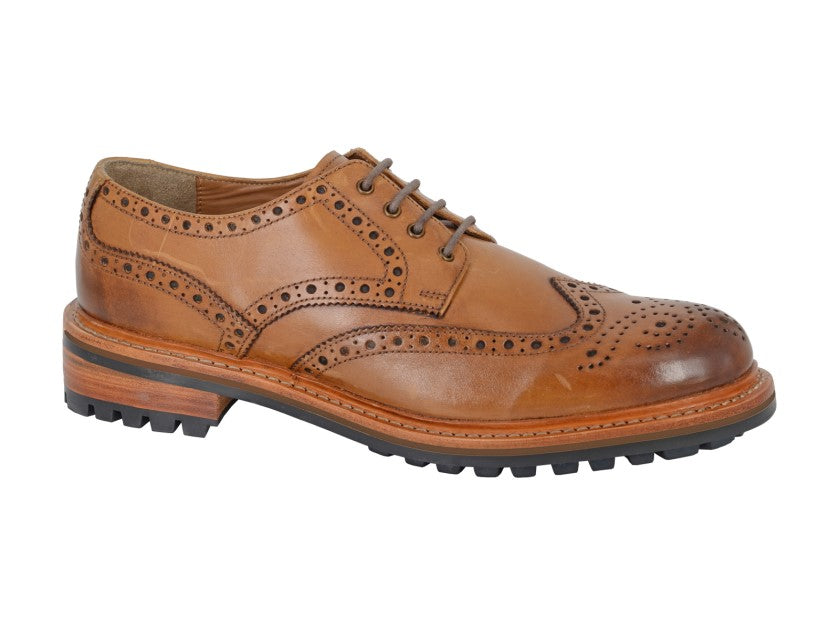 2. Woodland 4 Eye Brown Brogue (M535)