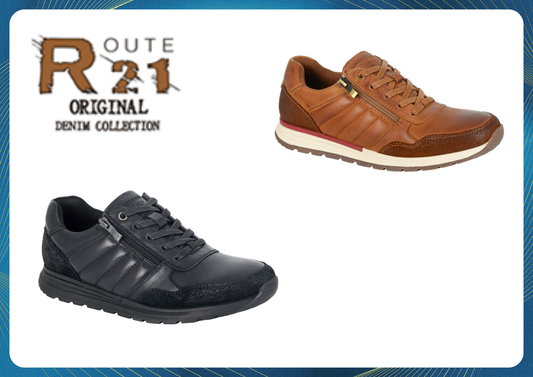 Trainers - 5 Eye Lace/Zip Leisure (M854)