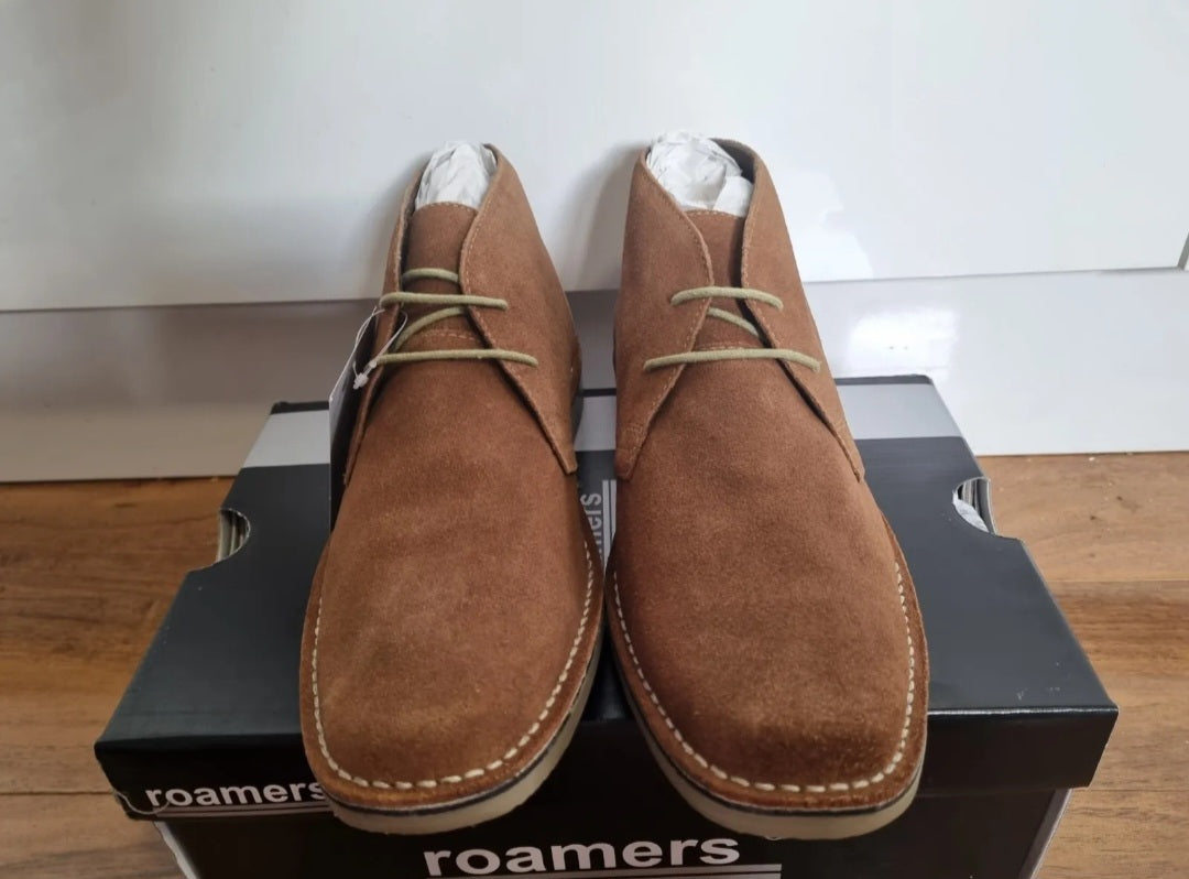 Desert Boot by Roamers - Slim Fit - 2 Eye Sand Suede Leather (M420BS)