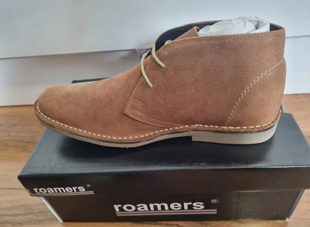 Desert Boot by Roamers - Slim Fit - 2 Eye Sand Suede Leather (M420BS)