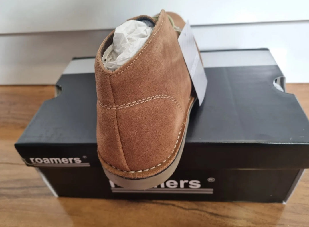 Desert Boot by Roamers - Slim Fit - 2 Eye Sand Suede Leather (M420BS)