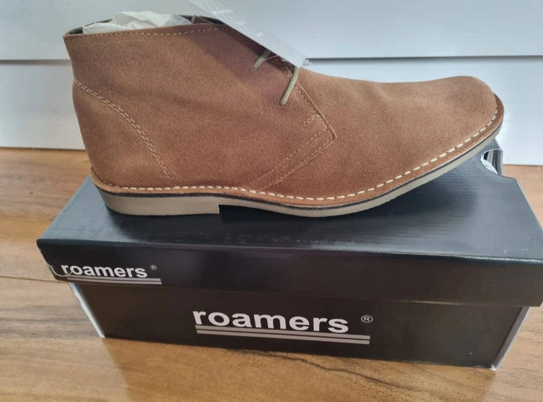 Desert Boot by Roamers - Slim Fit - 2 Eye Sand Suede Leather (M420BS)