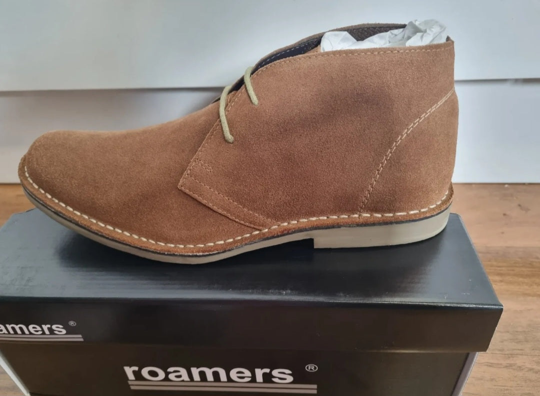 Desert Boot by Roamers - Slim Fit - 2 Eye Sand Suede Leather (M420BS)