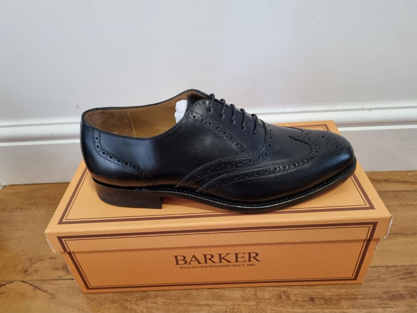 Barker - Glasgow - Black Calf Leather Brogue