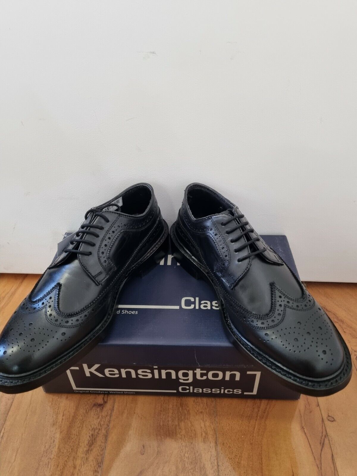 Kensington - Full American Brouge Classic – Black Leather